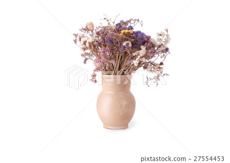 Bouquet of dried wild flowers in a light beige Bouquet of dried wild flowers in a light beige 27554453