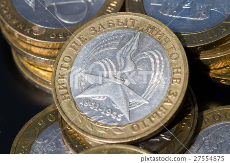 Russian Ruble a ten coins Russian Ruble a ten coins 27554875