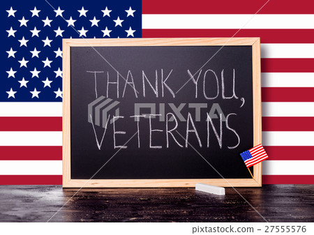 greeting card  handwriting text thank you veterans 27555576