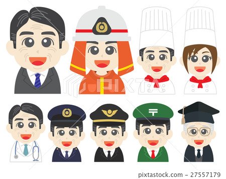 Illustration set of occupation 27557179