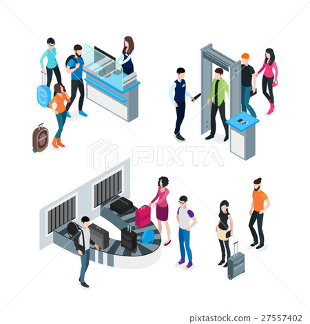 Airport Isometric Concept Airport Isometric Concept 27557402