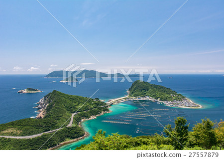 從高知縣大月町的大通天文台看到的柏島 從高知縣大月町的大通天文台看到的柏島 27557879