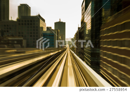 City train moving blurred motion City train moving blurred motion 27558954