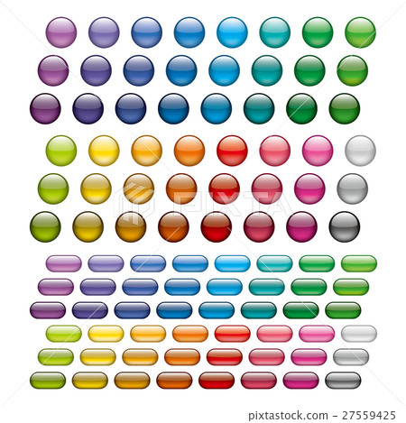 Color round button material with a sense of transparency Color round button material with a sense of transparency 27559425