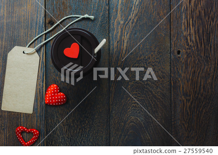 Top view valentines day background and decorations Top view valentines day background and decorations 27559540