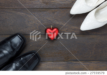 heart shape with men's shoes and women's shoes heart shape with men's shoes and women's shoes 27559579