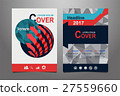 Abstract  red presentation book cover templates 27559660