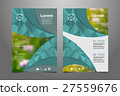 Abstract green presentation book cover templates 27559676