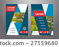 Abstract green presentation book cover templates 27559680