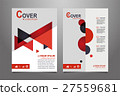 Abstract  red presentation book cover templates 27559681