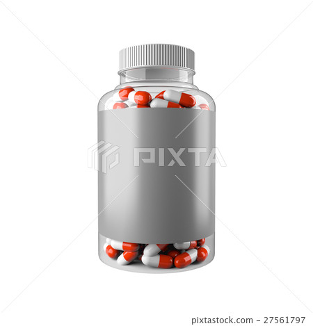 Download Vitamin Packaging Mockup 3d Rendering Stock Illustration 27561797 Pixta PSD Mockup Templates