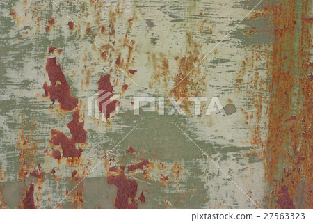 Rusty, with green paint,  vintage background 27563323