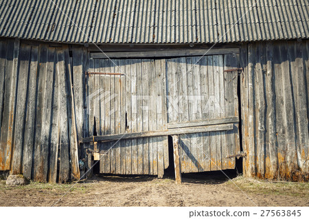 Old weathered shed door Old weathered shed door 27563845