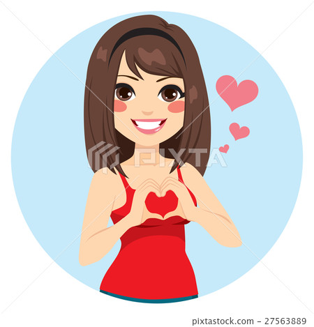 Heart Shape Girl 27563889