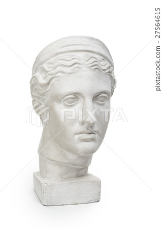 Marble head of young woman, ancient Greek goddess Marble head of young woman, ancient Greek goddess 27564615