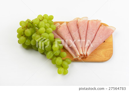 ham and white grapes ham and white grapes 27564783