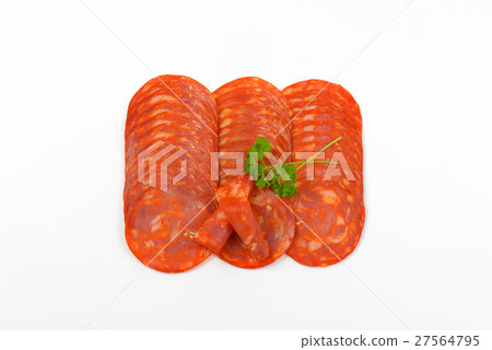 slices of chorizo salami 27564795
