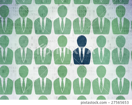 Business concept: business man icon on Digital Business concept: business man icon on Digital 27565653