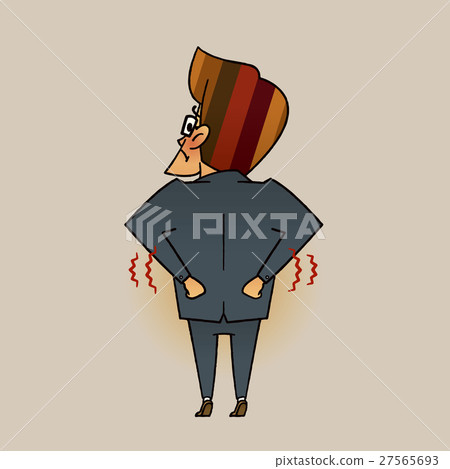 Pain in the back businessman Pain in the back businessman 27565693