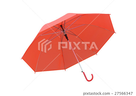 Red Umbrella isolated on white background. Red Umbrella isolated on white background. 27566347