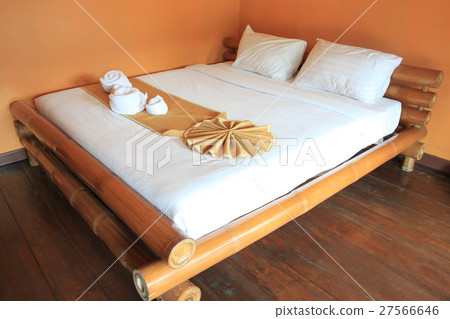 Orange bedroom for relaxing holiday. 27566646