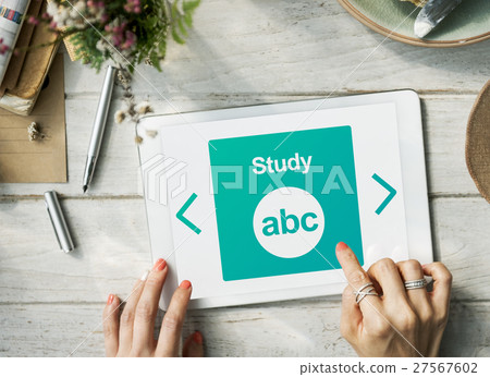 Literacy ABC Icon Alphabet Concept Literacy ABC Icon Alphabet Concept 27567602