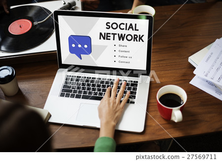 Social Network Communication Connection Concept 27569711