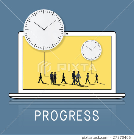 People Silhouette Time Management Concept 27570406