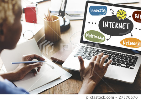 Internet Connection Word Diagram Concept Internet Connection Word Diagram Concept 27570570