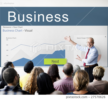 Business Strategy Graph Analysis Marketing Concept 27570626