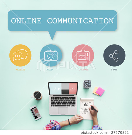 Social Media Buttons Icons Concept 27570831