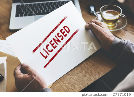 Licensed Approval Authority Permission Conept Licensed Approval Authority Permission Conept 27571019