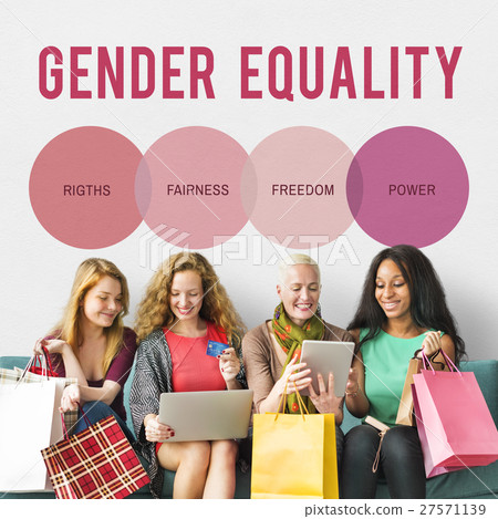 Women Rights Human Gender Equal Opportunity Concept Women Rights Human Gender Equal Opportunity Concept 27571139