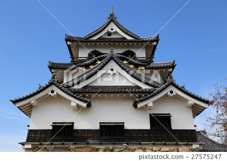Hikone castle in autumn 27575247