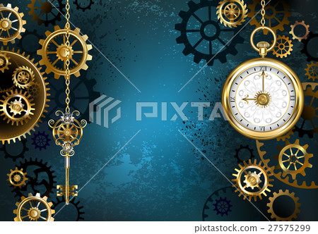 Turquoise Background with Gears Turquoise Background with Gears 27575299