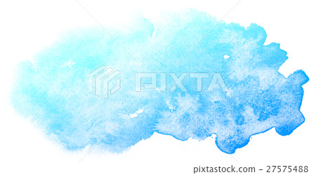 Abstract blue watercolor on white background. Abstract blue watercolor on white background. 27575488