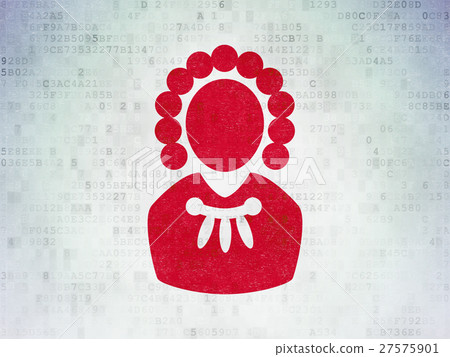 Law concept: Judge on Digital Data Paper Law concept: Judge on Digital Data Paper 27575901