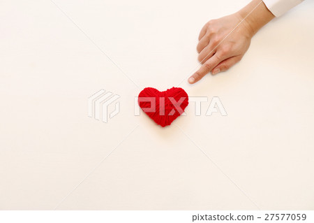 Heart and female hands Heart and female hands 27577059