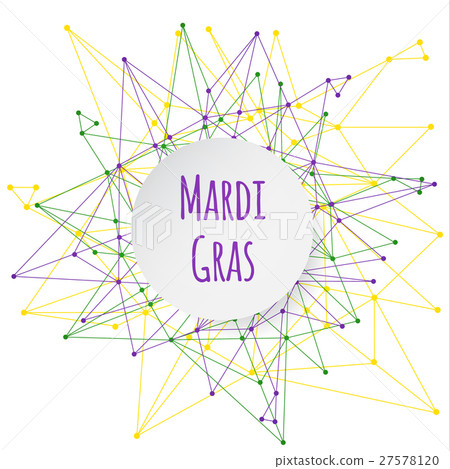 Mardi Gras background with banner. Mardi Gras background with banner. 27578120