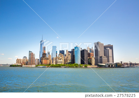 New York City Manhattan midtown view over Hudson 27578225