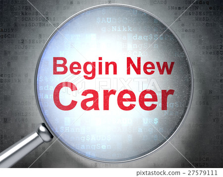Business concept: Begin New Career with optical 27579111