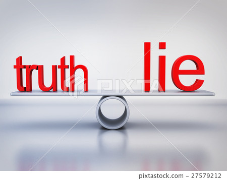 Abstract balance truth and lie 27579212