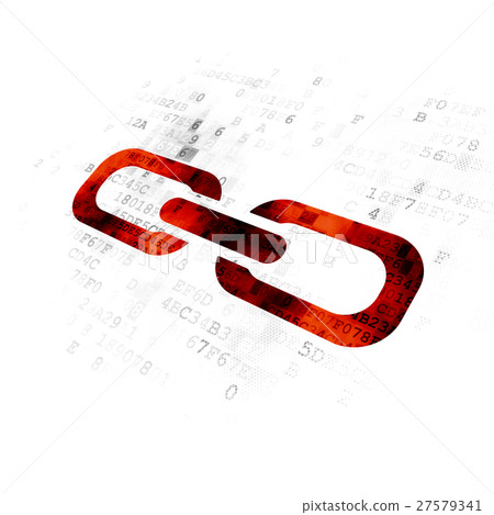 Web design concept: Link on Digital background Web design concept: Link on Digital background 27579341