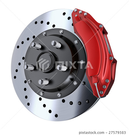 Red brake car 27579383