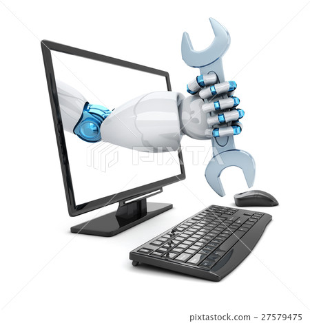 Hand robot and key 27579475