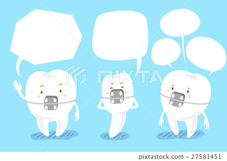 tooth brace with speech bubble tooth brace with speech bubble 27581451