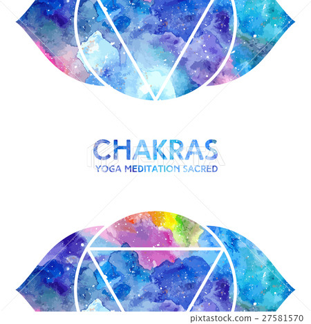 Watercolor chakras background 27581570