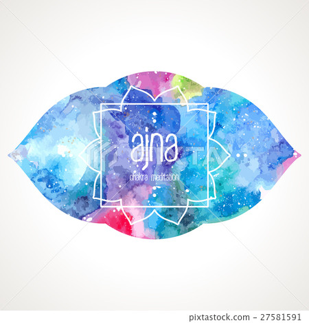 Chakra Ajna frame vector 27581591