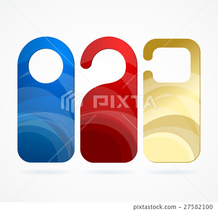 Hotel Door Labels Set. Vector 27582100