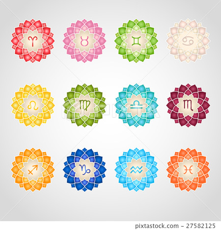 Zodiac signs icons Zodiac signs icons 27582125